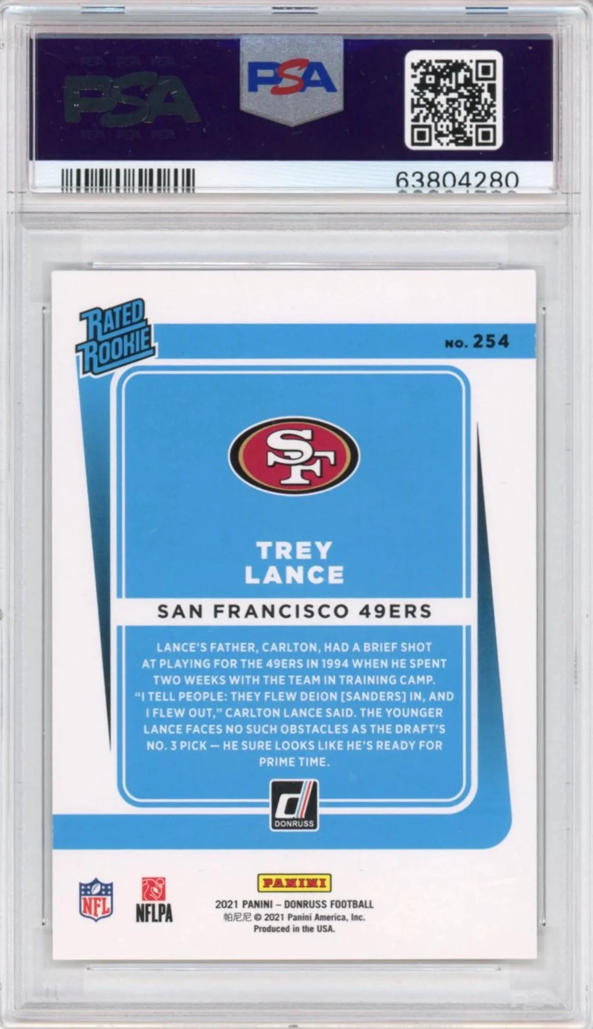 PSA 10 Rated Rookie Football Card W702007