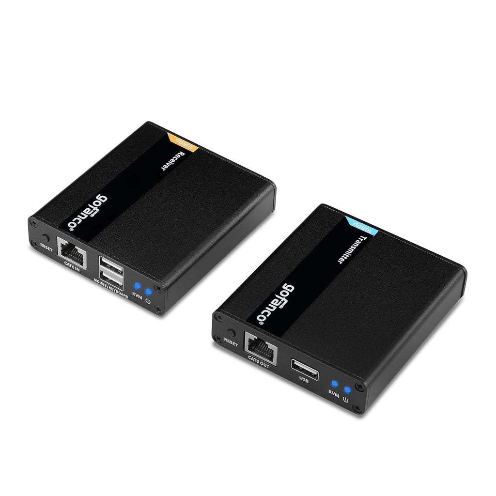 USB KVM and HDMI 2.0 Over CAT6 / CAT7 Extender, 230ft, 4K @60Hz, 2X USB Y197