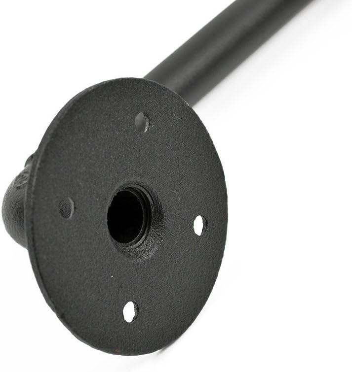 Matte Black Industrial Cast Iron Door Pull Handle Pack of 2 W685
