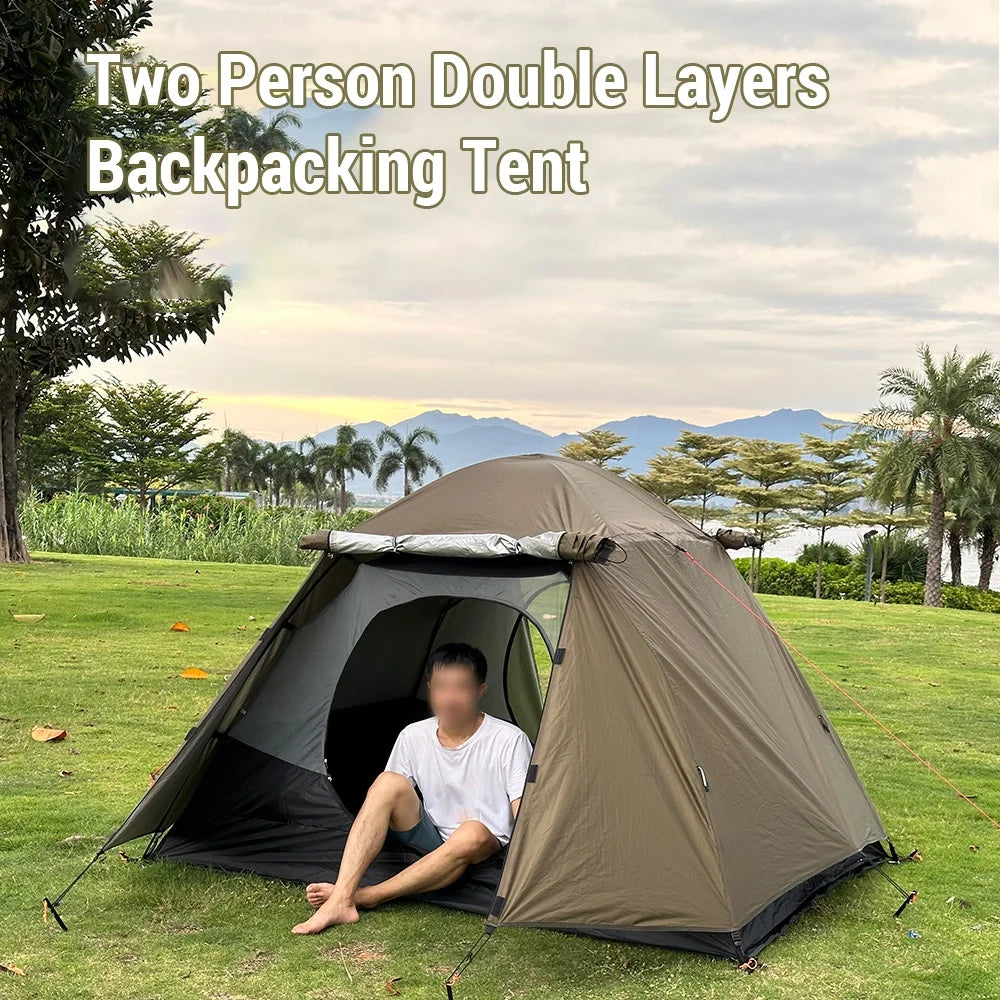 Double Layers Waterproof Windproof Tent for Two People G30732