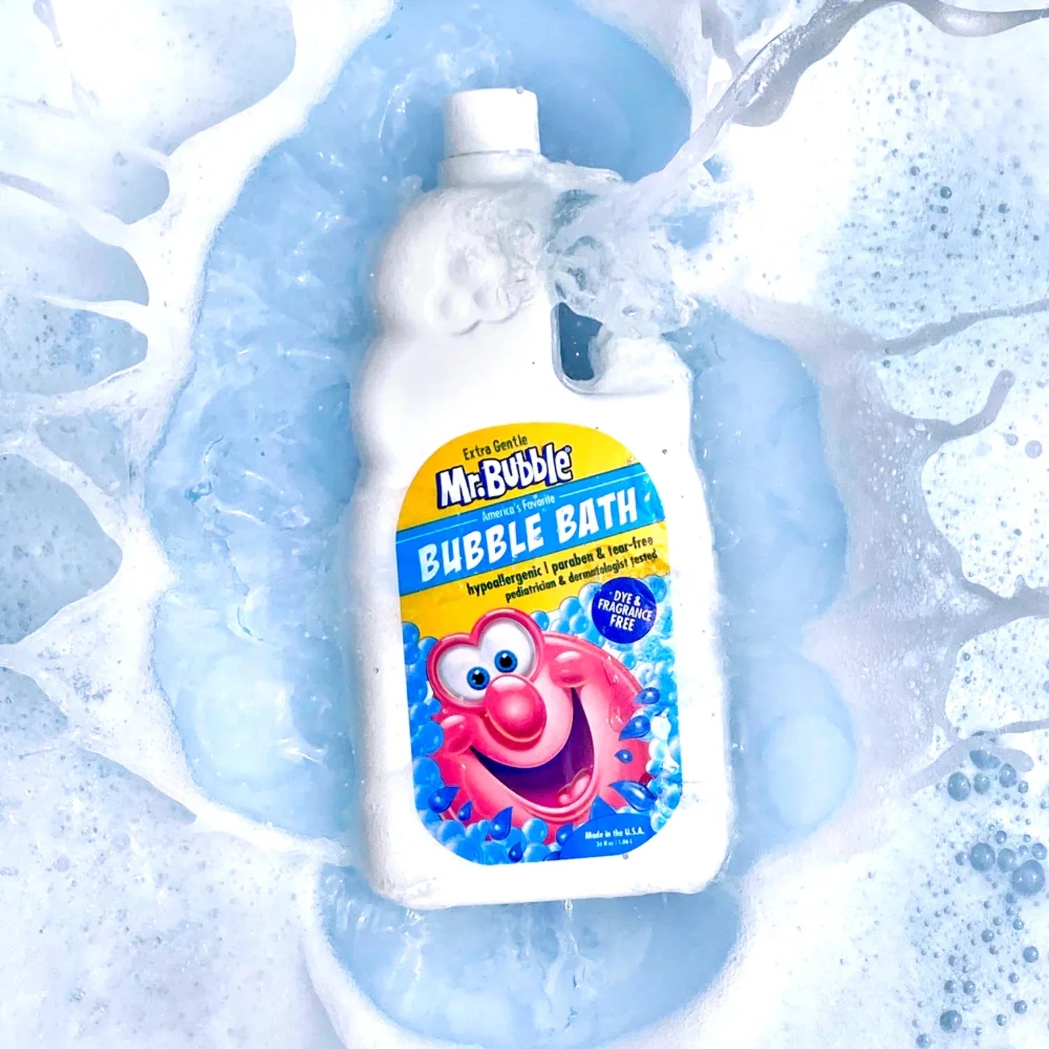 Extra Gentle Bubble Bath, Dye and Fragrance Free, 16 fl oz M5117