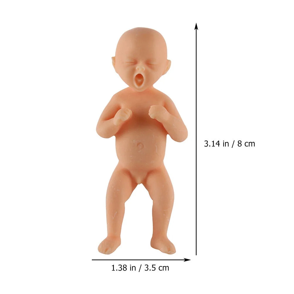 Set of 2 Resin Doll Statue Decor D38681