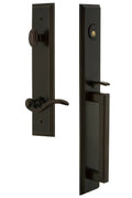 Bronze 1-Piece Door Handleset with Lever W7769