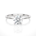 14k White Gold Lab Grown Diamond Solitaire Engagement Ring S68376