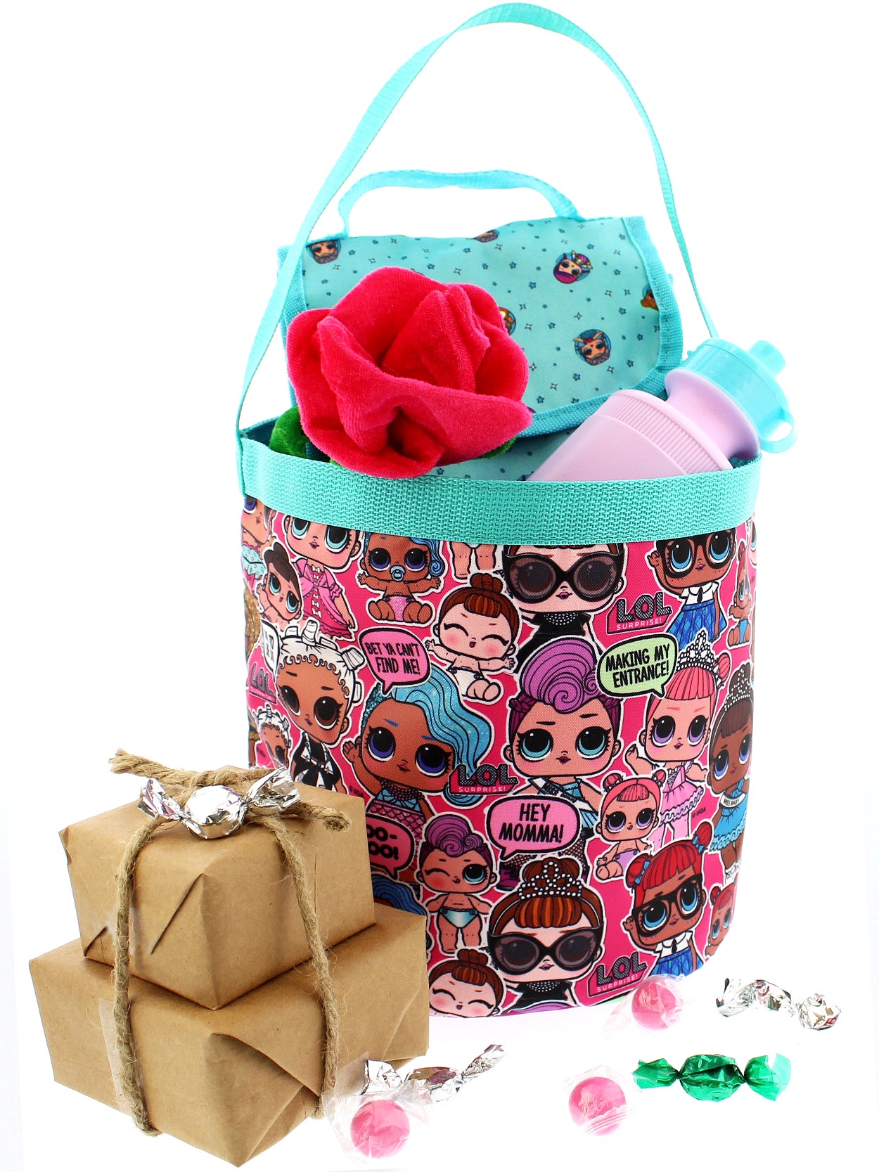Collapsible Halloween Bucket Toy Storage Tote Bag L736