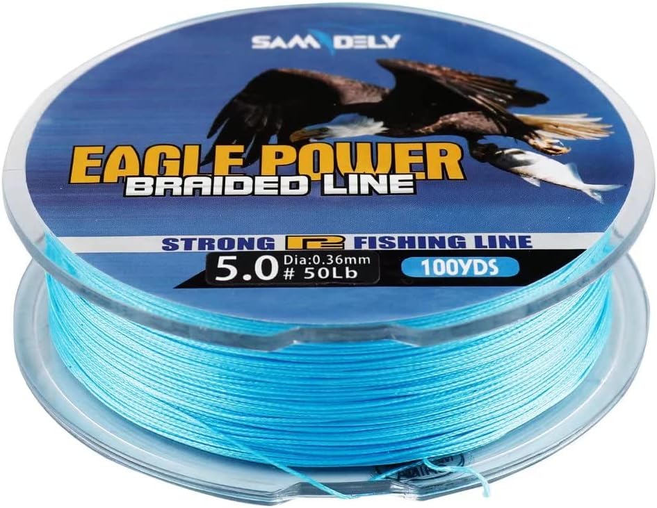 Braided Fishing Line, 10LB-80LB, 100-500 Yds, Pack of 2 Z921