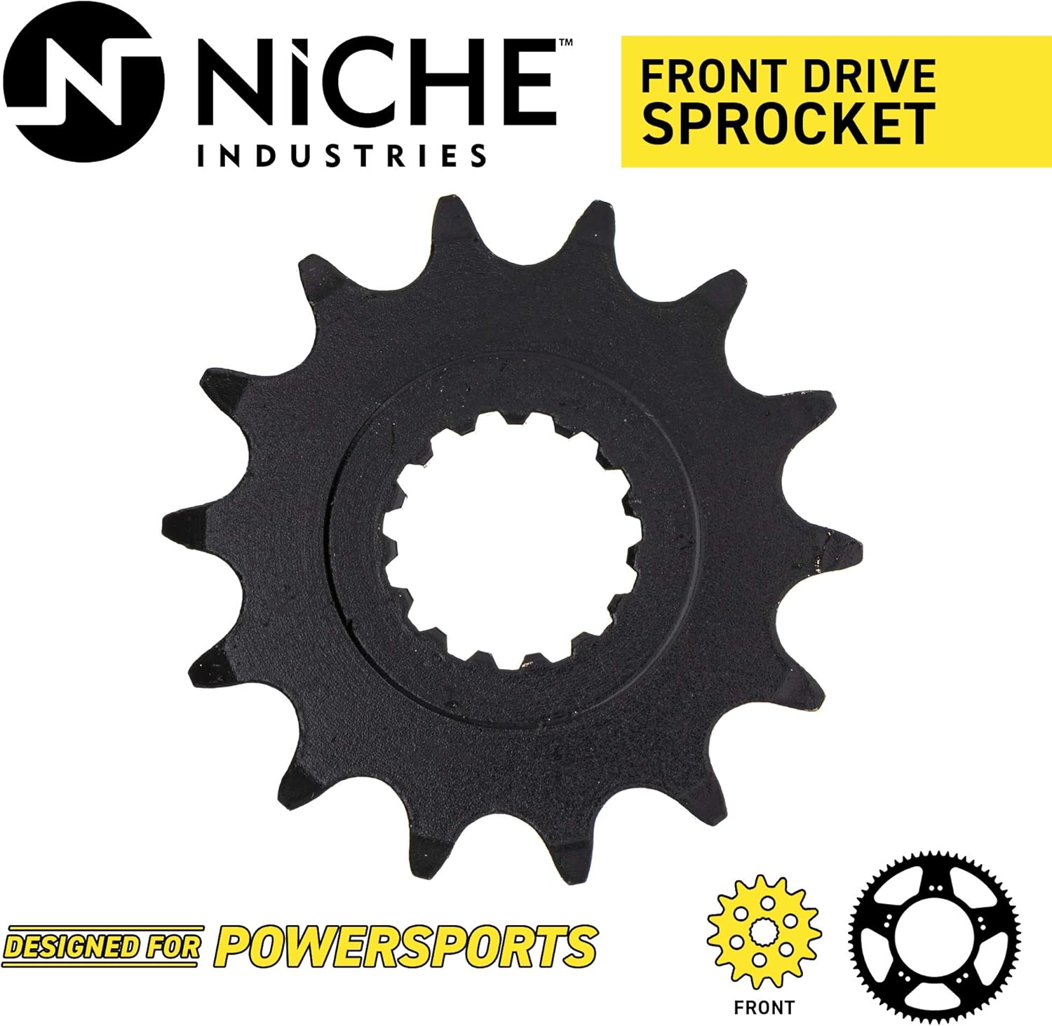 Drive Sprocket Chain Combo Front 14 Rear 38 Tooth 520NZ Standard 98 Links Pack of 2 O9480
