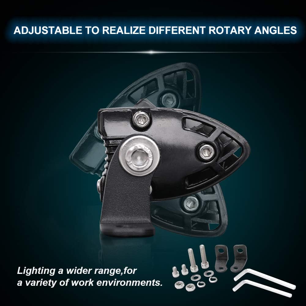 20 inch Single Row LED Light Bar Spot Flood Combo Beam 12V 24V Off Road Work Light Pack of 2 X948517