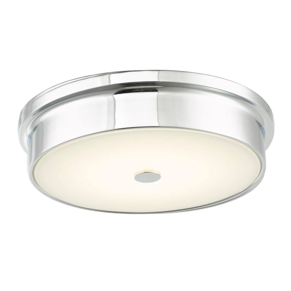 12 inch 16W 1 LED Flush Mount Chrome J5062