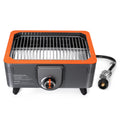 Portable Propane Grill with Gas Regulator & Adaptor, 2 in 1 Charcoal and Gas Grill T888