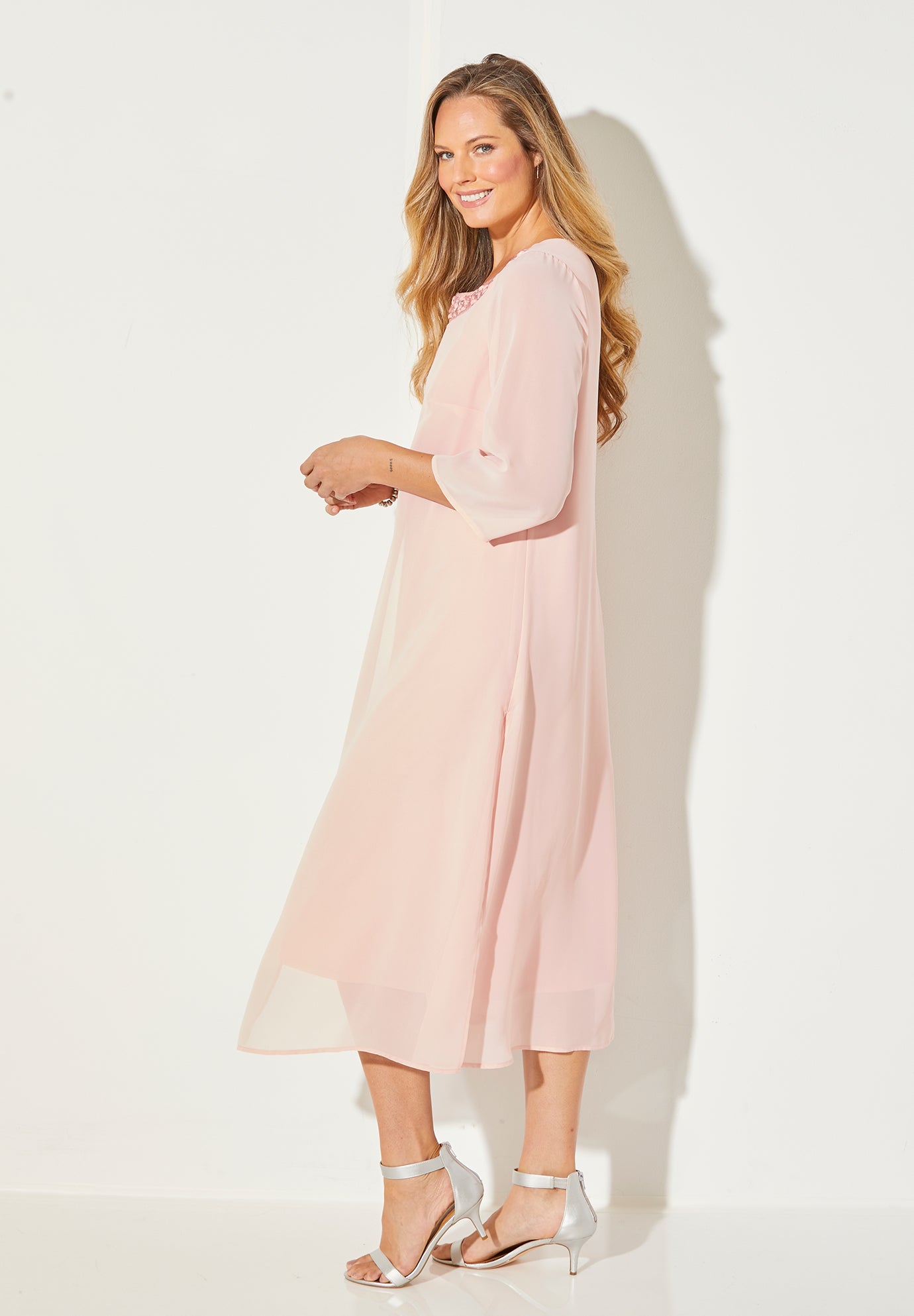 Midnight Dazzle Mesh Flyaway Dress F98457
