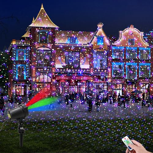 Outdoor Garden Laser Lights Projector with Moving RGB H889651