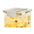 3 Gal Square Clear Acrylic Beverage Dispenser J12734