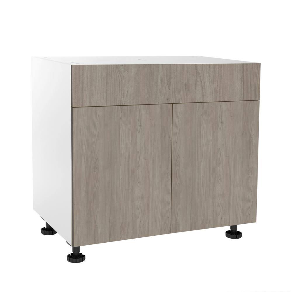 Grey Nordic 30 in. x 34.5 in. x 24 in. Sink Base Cabinet W767