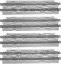 Stainless Steel Grill Heat Plates Heat Shield Burner Cover, BBQ Gas Grill Replacement Parts I9110