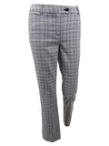 Plaid Straight-Leg Pants P2290