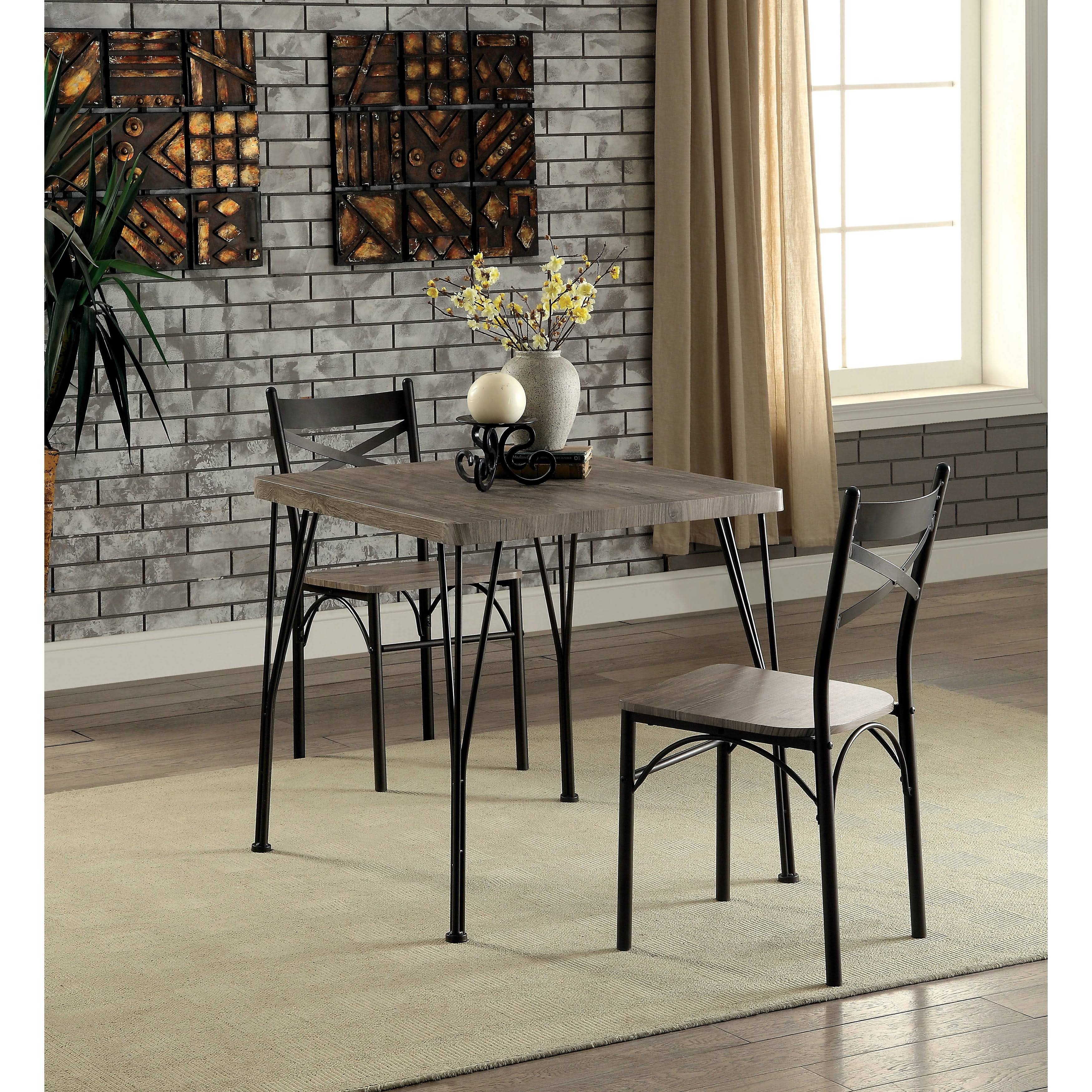 3-Piece Metal Compact Dining Set O80262