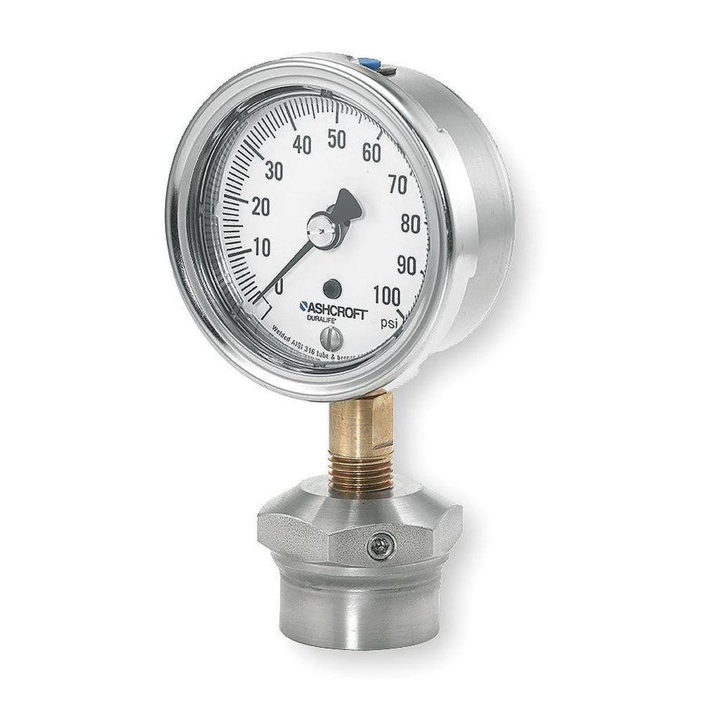 Pressure Gauge, 0 to 100 Psi, 2-1/2In G690