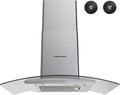 30 inch Wall Mount Range Hood with Ducted Exhaust Vent, Stainless Steel H5104