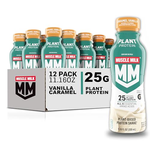 Vanilla Caramel Plant Based Protein Shake, 11.16 Fl Oz (Pack of 12) U95499