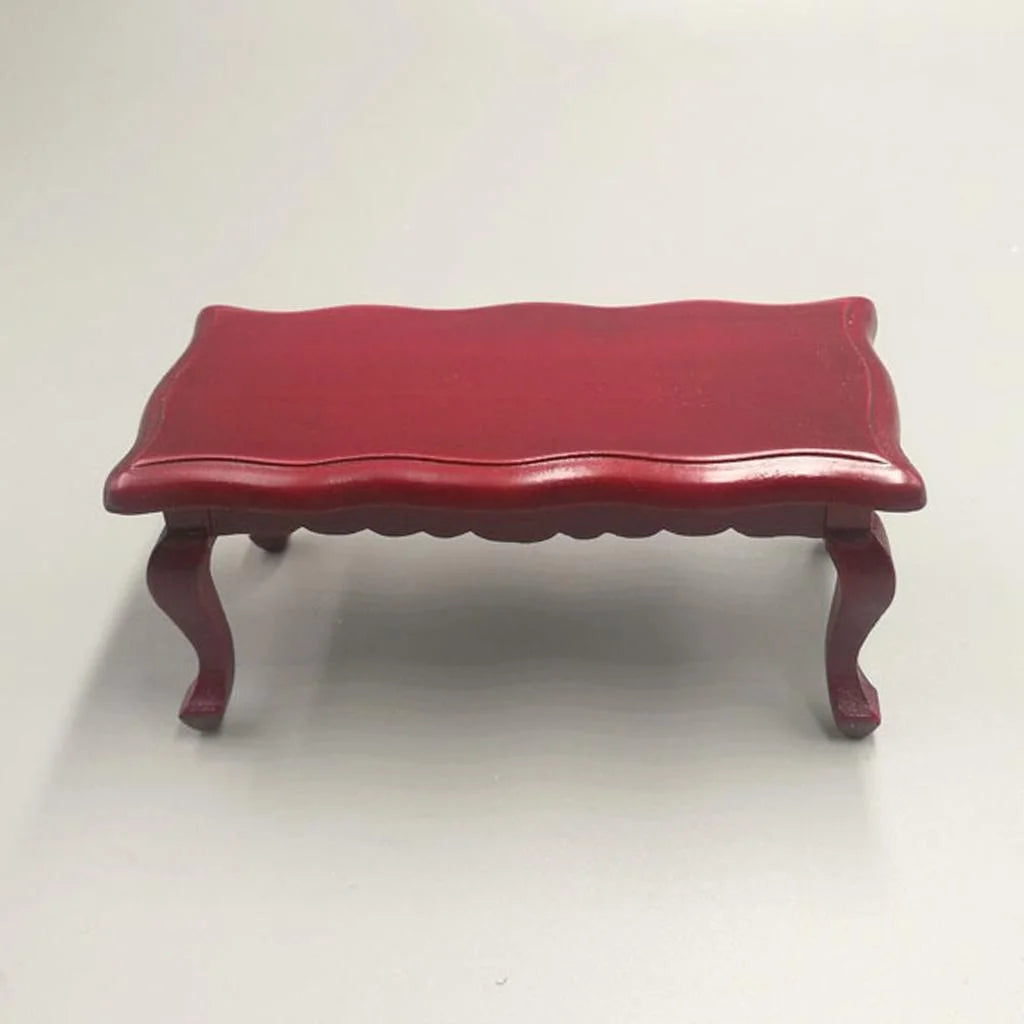 Miniature Walnut Tea Table Dollhouse Furniture E175006