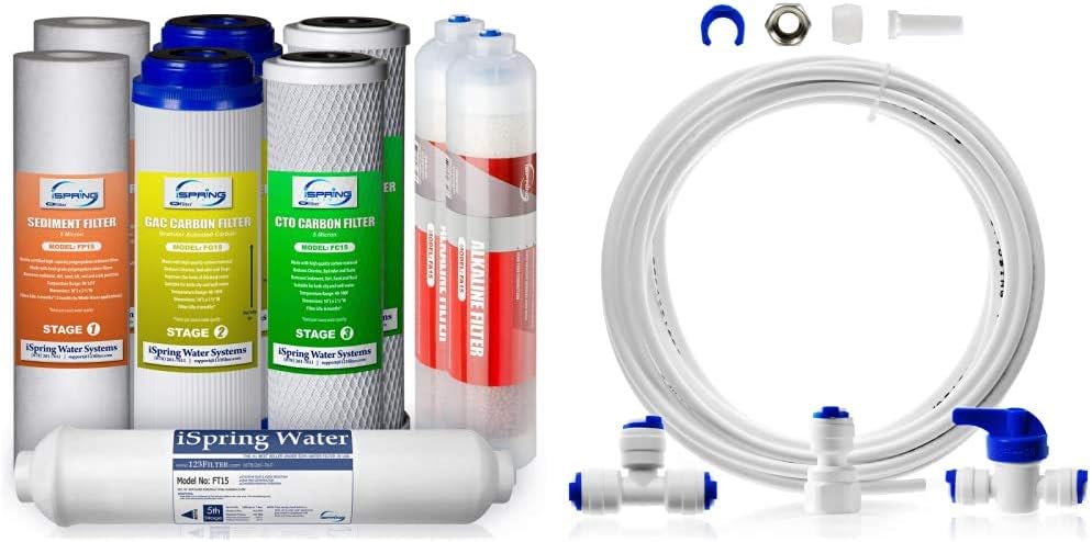 1-Year Reverse Osmosis Water Filter Replacement Cartridge Pack Set J583