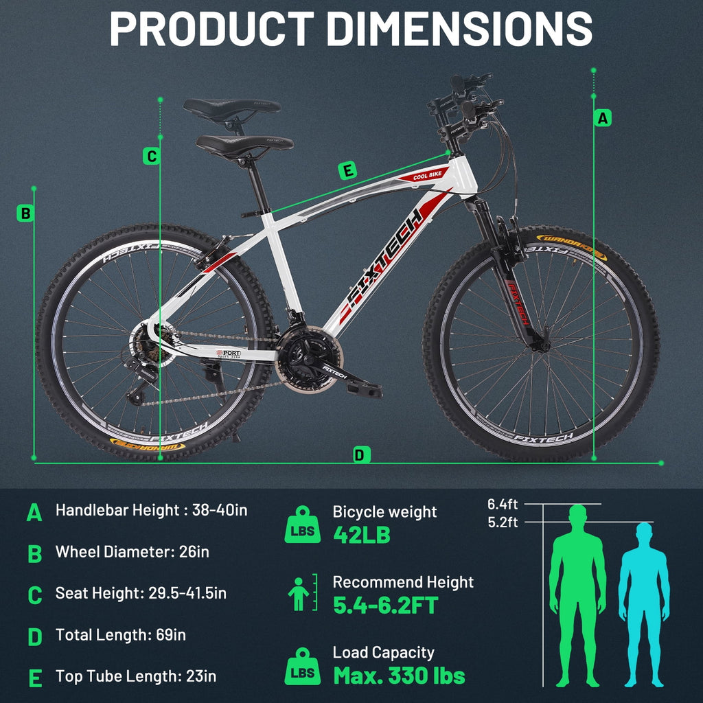White 26'' Mountain Bike Z281
