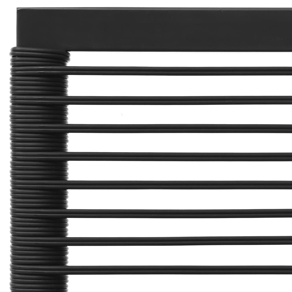 Black Poly Rattan 3 Piece Outdoor Patio Furniture Set E71526