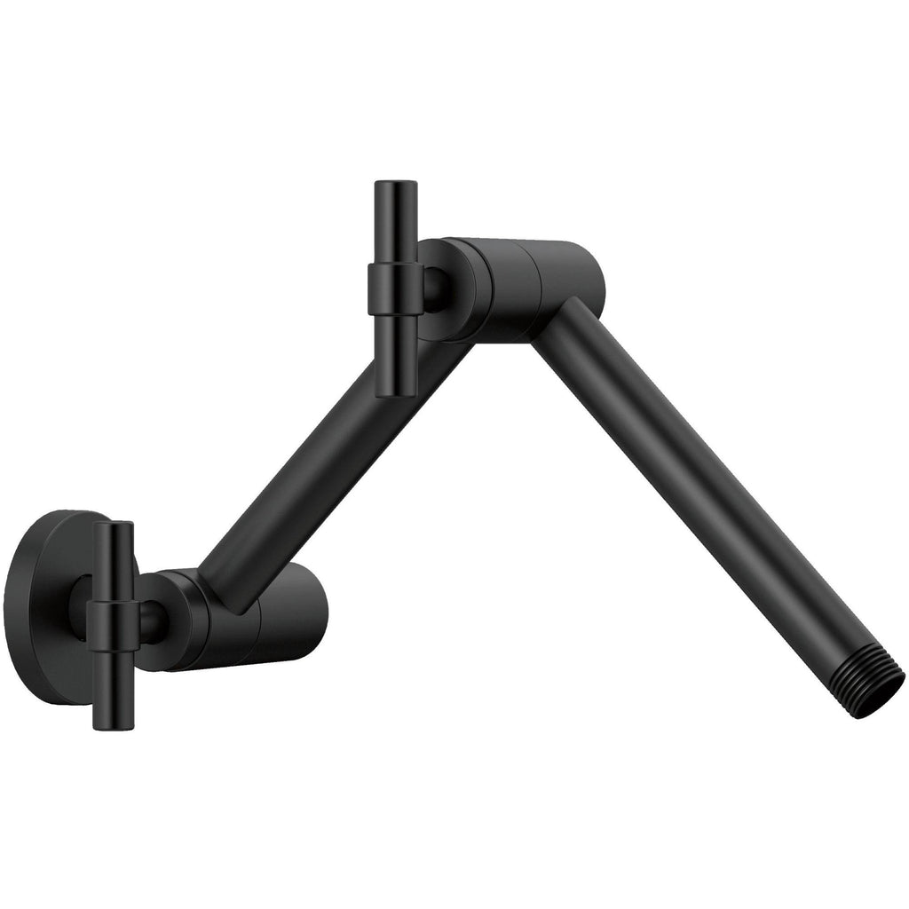 Matte Black Shower Arm and Flange X84207