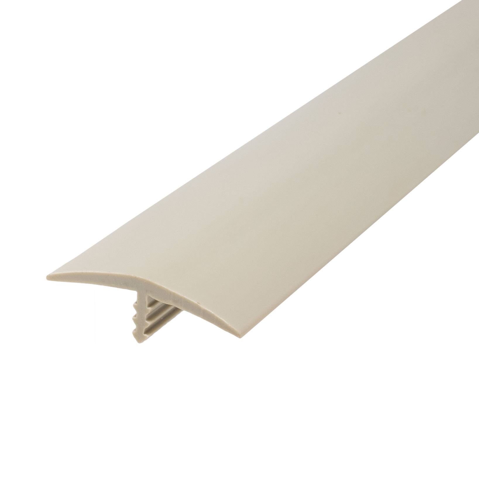 Putty Grey Flexible Polyethylene T-Molding 250 Foot Coil G605055