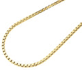 10K Yellow Gold 2.35mm Square Box Chain Necklace, 26 Inches C89788