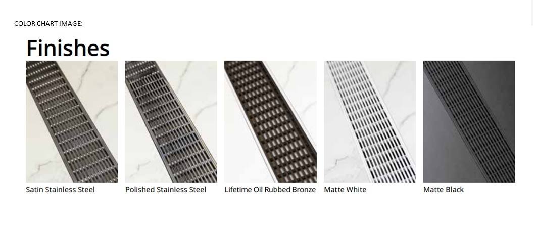 48x22 Tile Insert Linear Shower Drain T106877