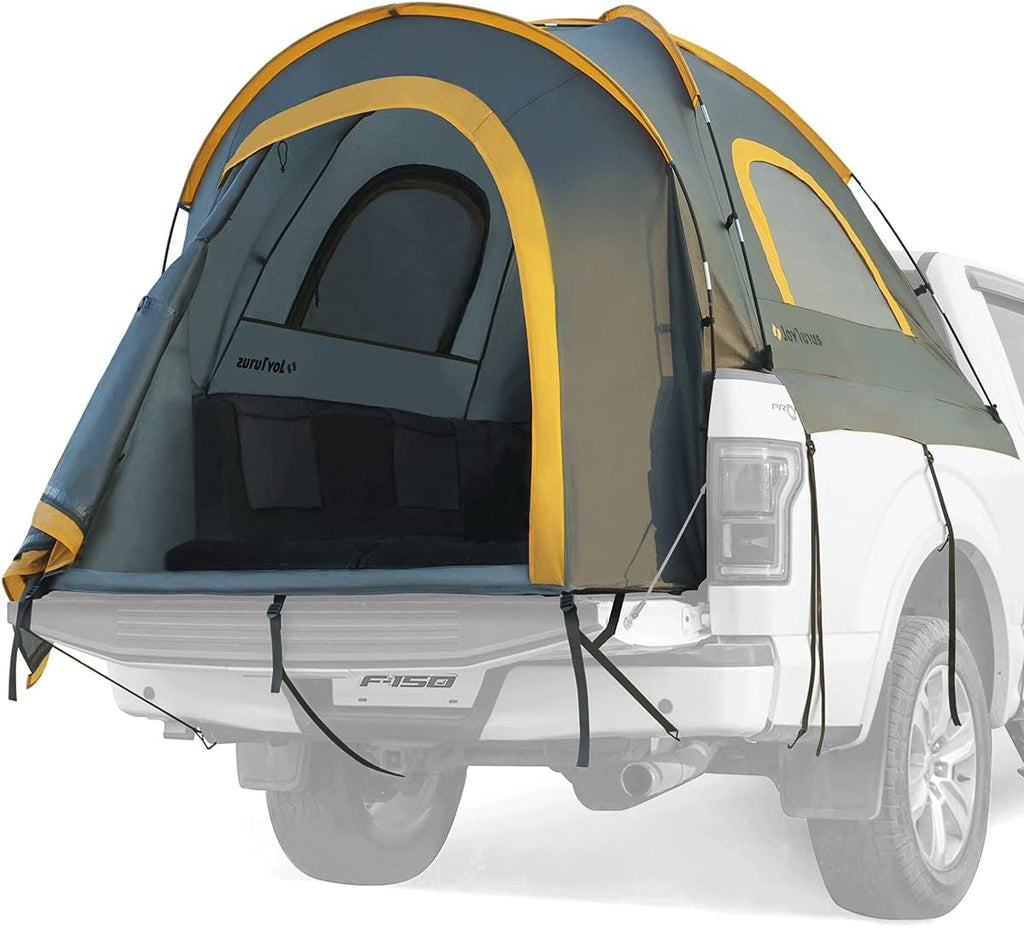 Orange Waterproof Double Layer Pickup Truck Tent F87056