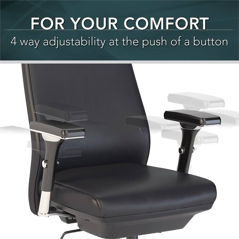 Black Leather Executive Office Chair K832