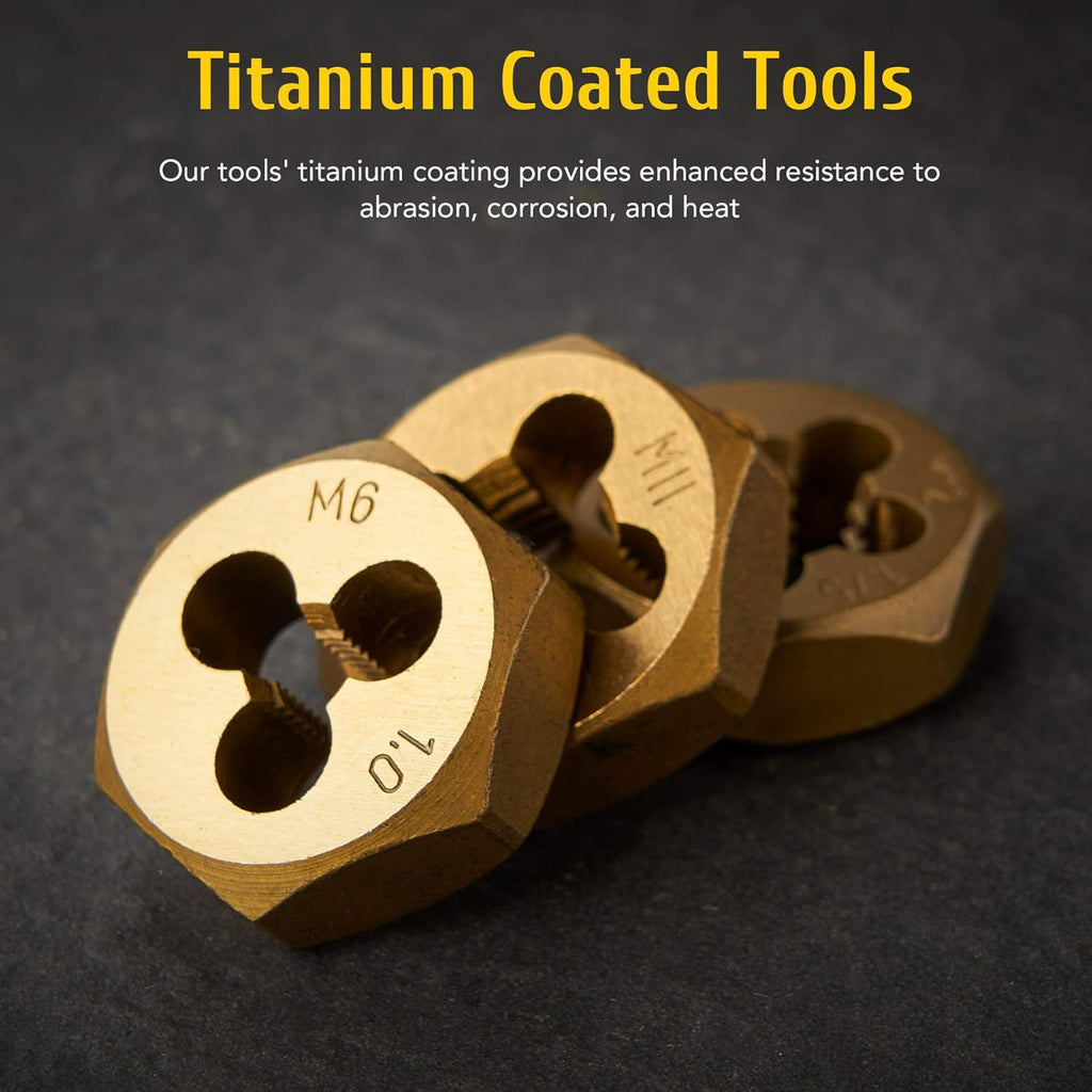86pc Titanium Coated Steel Tap and Die Set K531
