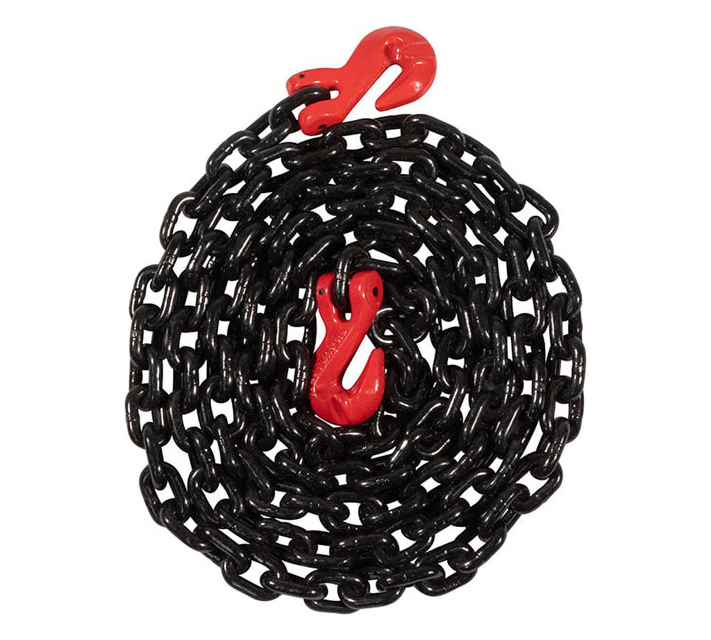 5/16"×10' G80 Black Transport Binder Chain with Clevis Grab Hooks V5349