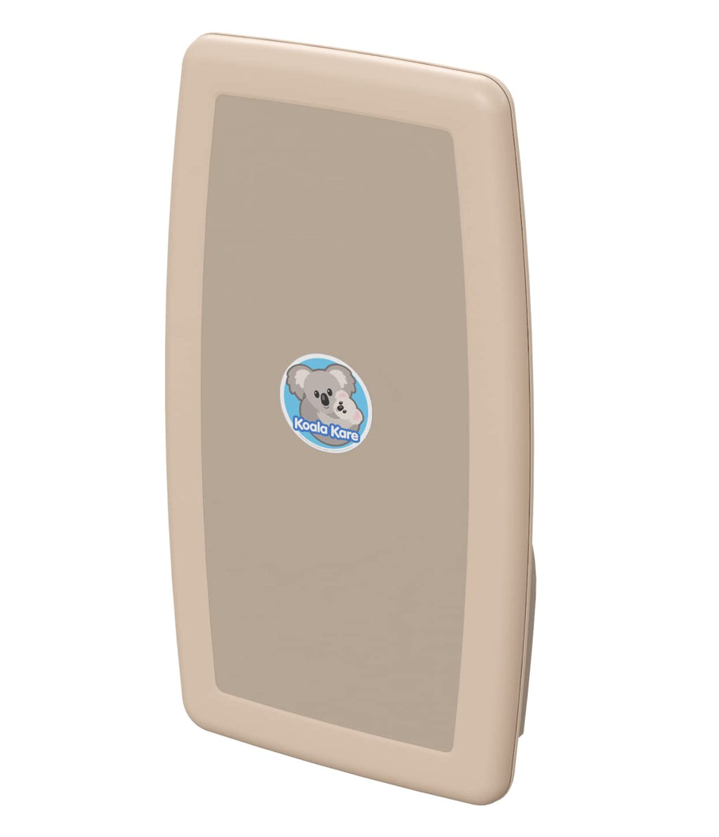 Beige Vertical Surface-Mounted Baby Changing Station-Table D787