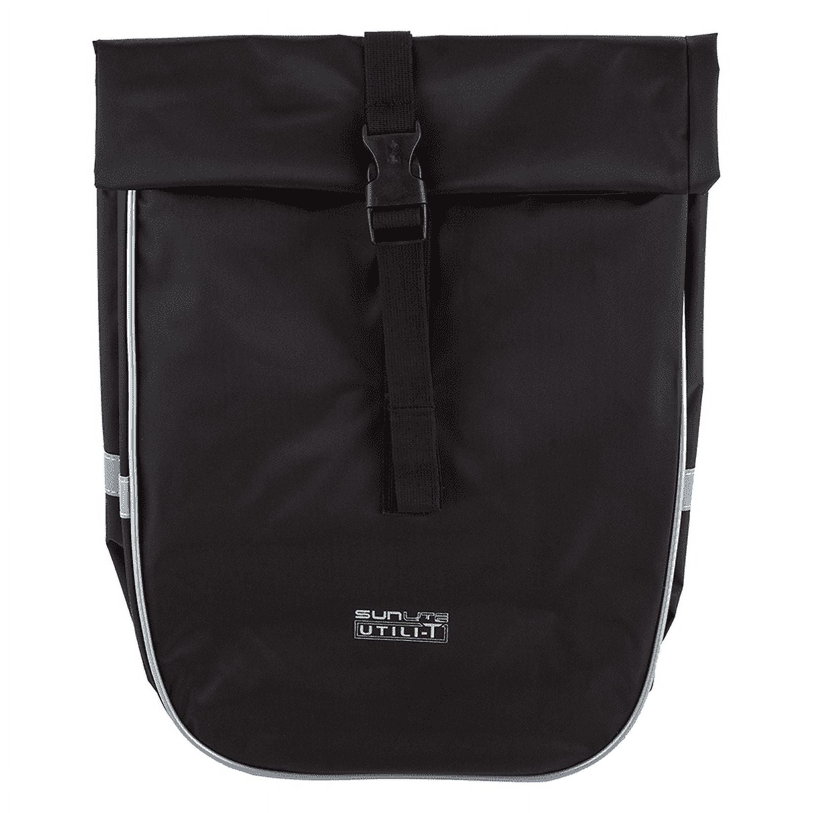 Waterproof Rear Bicycle Pannier Bag Black Reflective Y3184