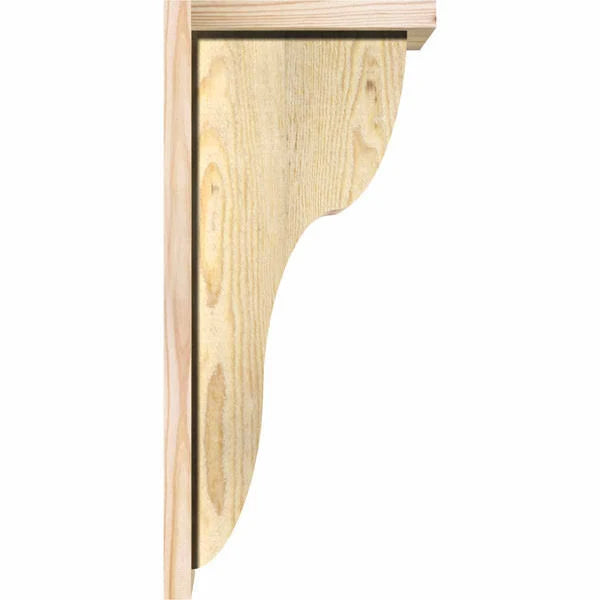 Carmel Rough Sawn Corbel w/Backplate, Douglas Fir H946