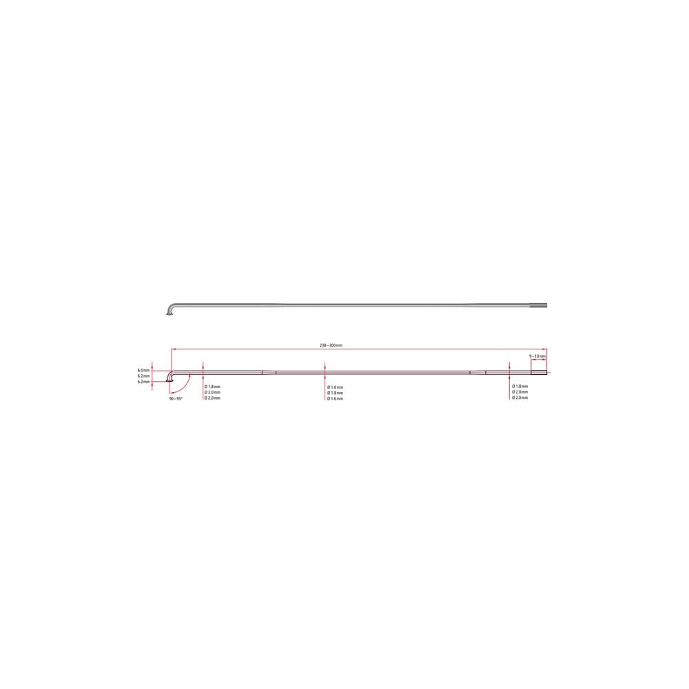 Straight Pull Spoke V76129
