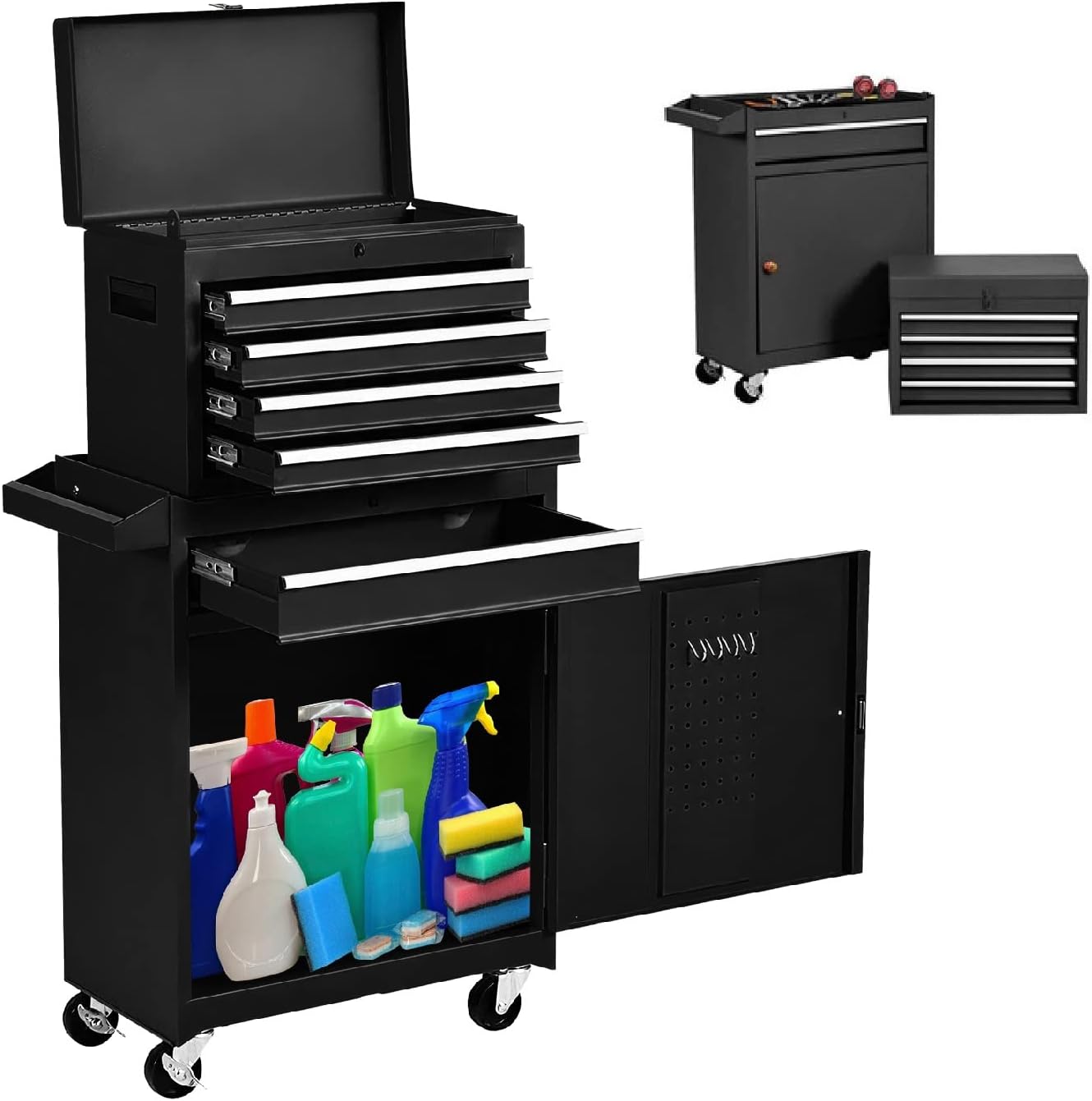 Red Rolling Tool Chest with Wheels Q16743