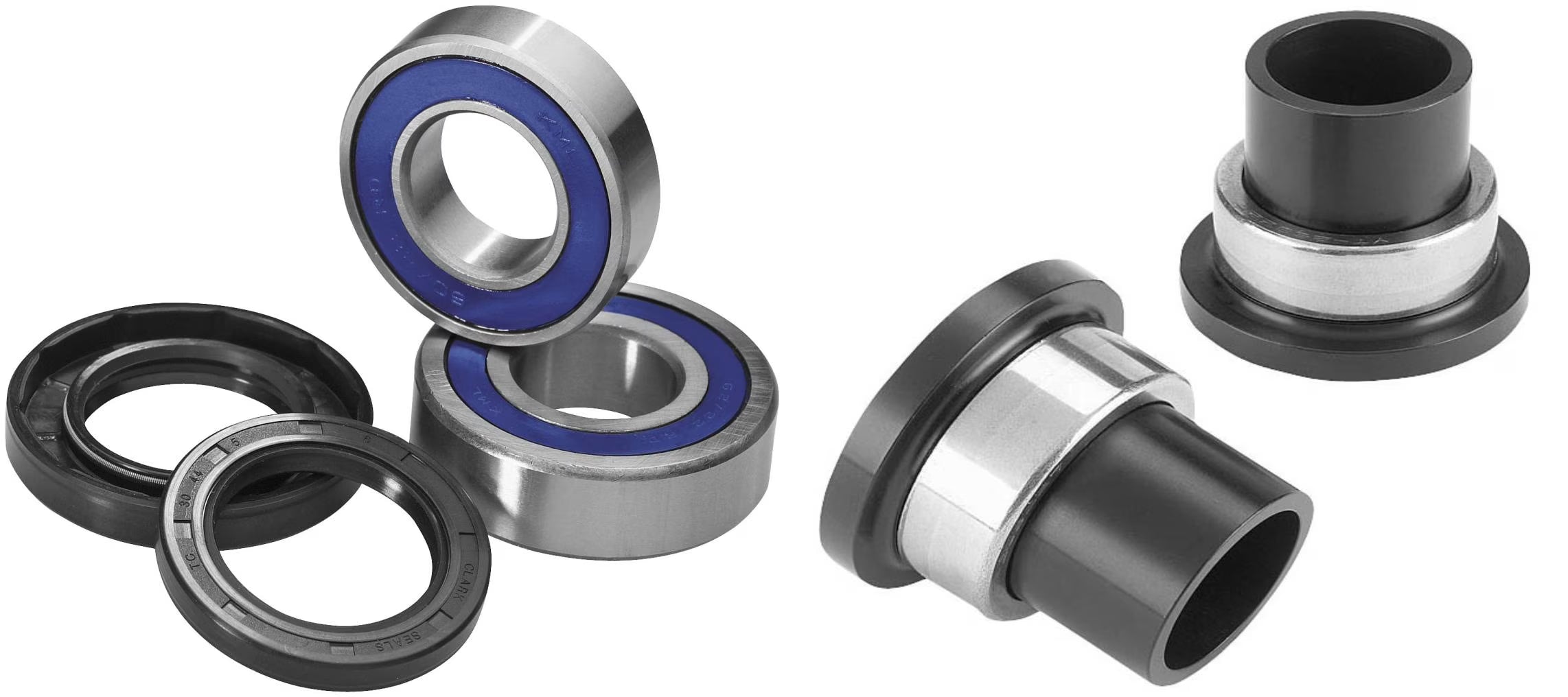 Front and Rear Wheel Spacer Kits for KTM MXC 200 2003 J293281
