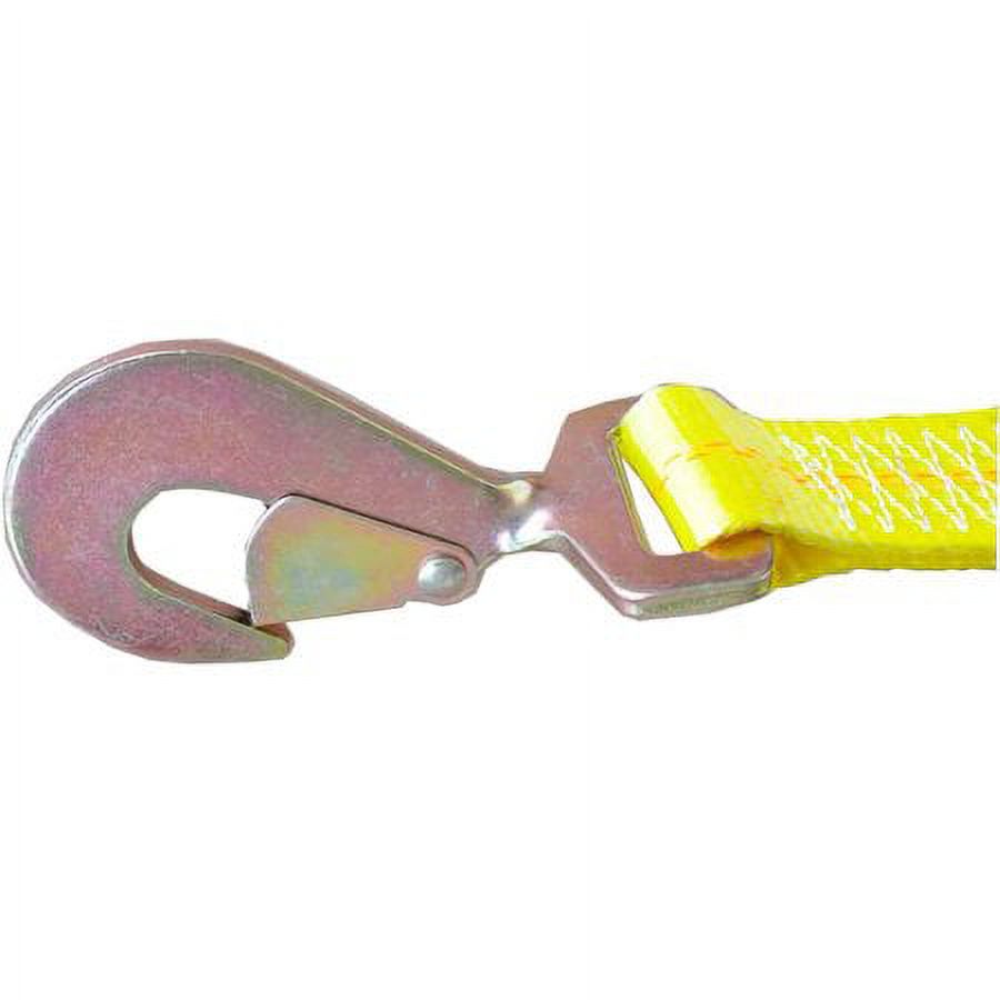 Tow Dolly Basket Strap with Twisted Snap Hooks, 2 inch Webbing, 12,000 lbs Breaking Strength, Tire Bonnet & Tire Net Q75084
