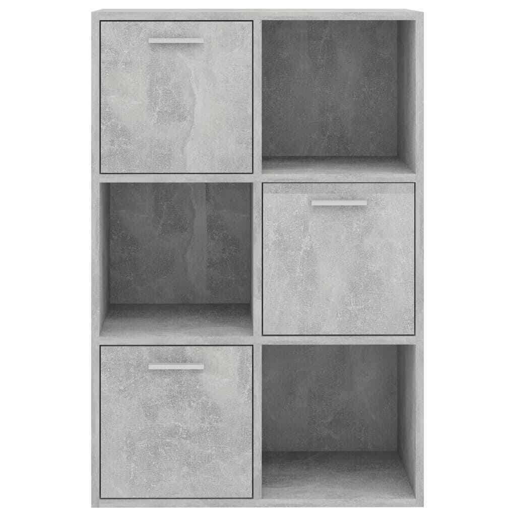 Concrete Gray Chipboard Storage Cabinet F6357