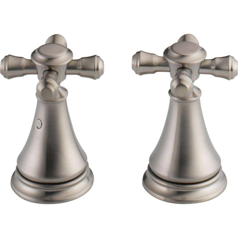 Brilliance Stainless Two Cross Bath Faucet / Bidet Handle Kit O512068