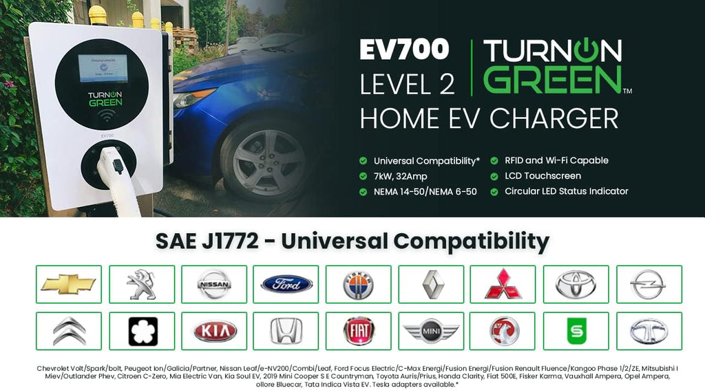 Level 2 Smart Electric Vehicle Charger with 18ft Cable L82813