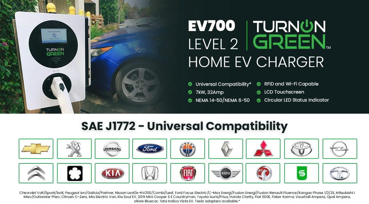 Level 2 Smart Electric Vehicle Charger with 18ft Cable L82813