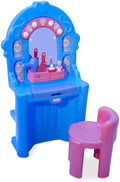 Ice Princess Magic Mirror Roleplay Vanity with Lights Sounds & Pretend Beauty Accessories L971