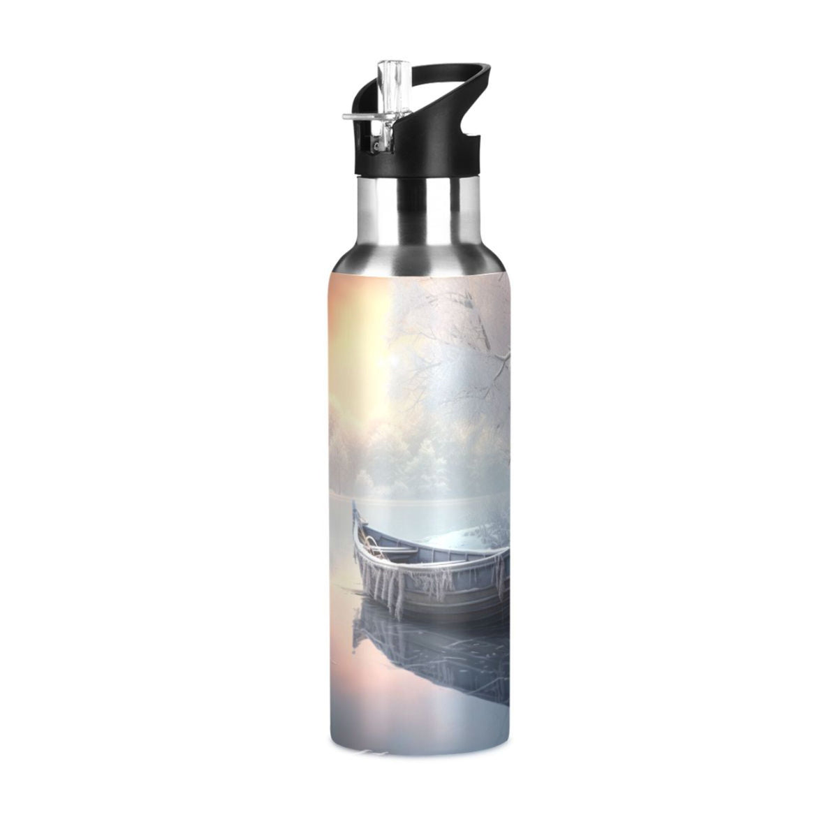 Insulated Stainless Steel Water Bottle with Straw Lid, 20 oz R34134