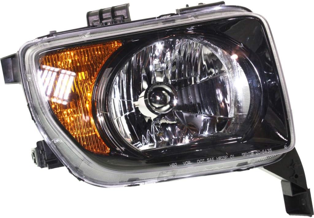 Black Bezel Headlight Assembly Passenger Side H9153